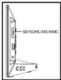 INTENSO WeatherStar - 4) Inserção de cartões de memória | Conexão de mídias de armazenamento USB - 1