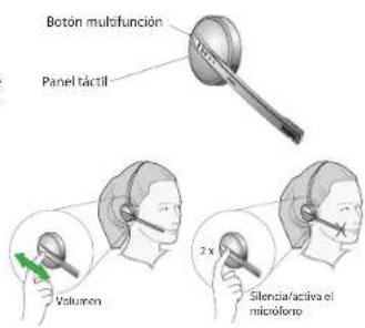 JABRA PRO 9450 - Control de volumen del auricular - 1
