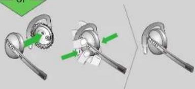 JABRA PRO 9450 - Attaching the Earhook - 2