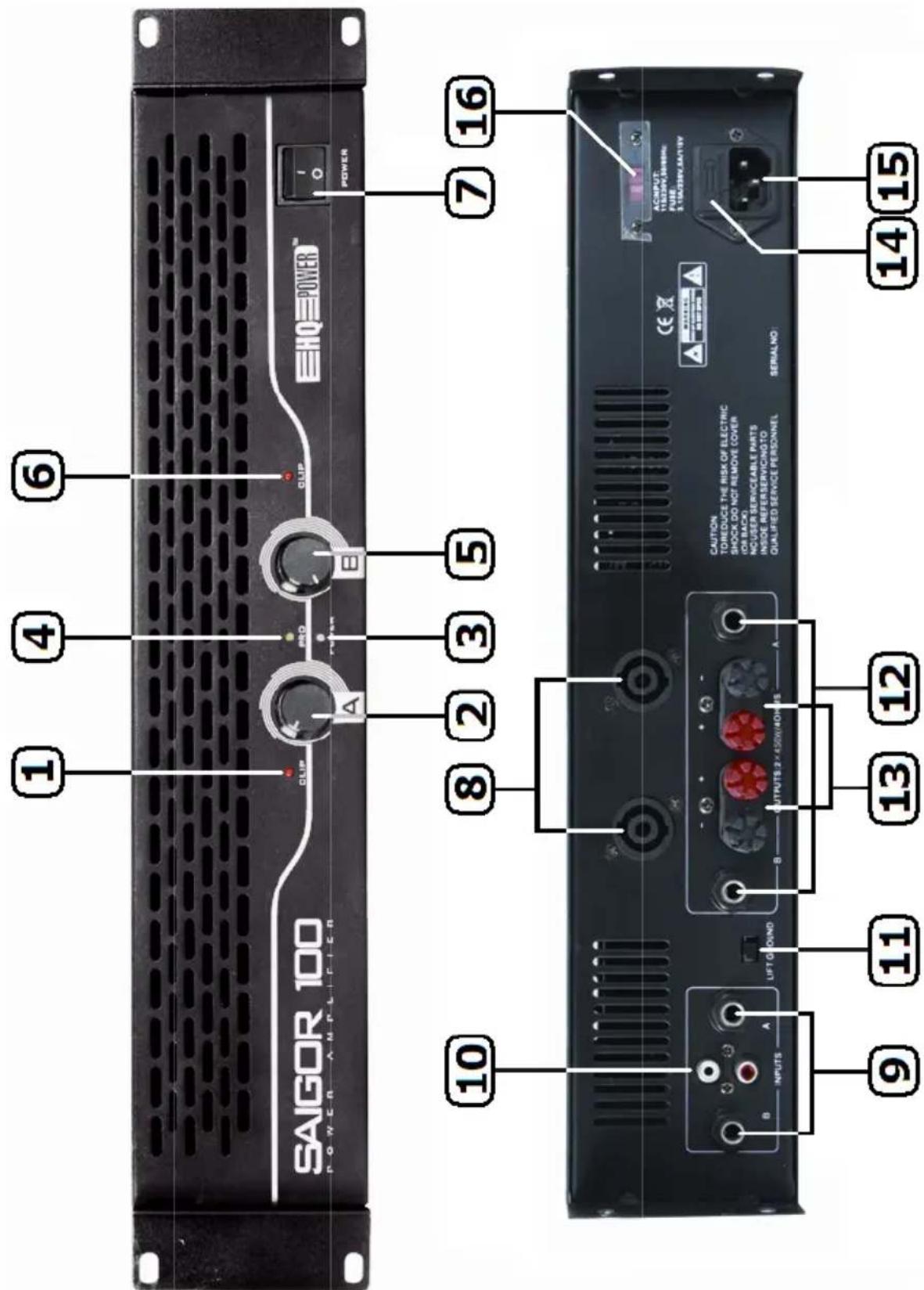 HQ Power SAIGOR 300 - SAIGOR LEISTUNGSVERSTÄRKER (19") - 4