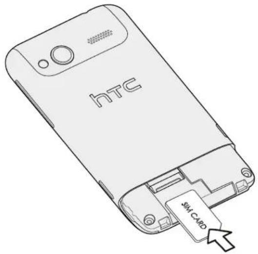HTC Radar - Installer la carte SIM - 1