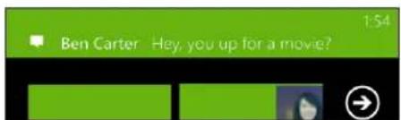 HTC Radar - Afficher et répondre à un message - 1