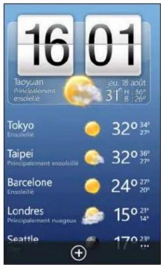 HTC Radar - Consulter la météo - 1