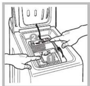 INDESIT IWTE 51251 ECO - Comment ouvrir et fermer le tambour - 3