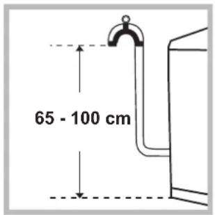 INDESIT IWTE 51251 ECO - Raccordement du tuyau de vidange - 1