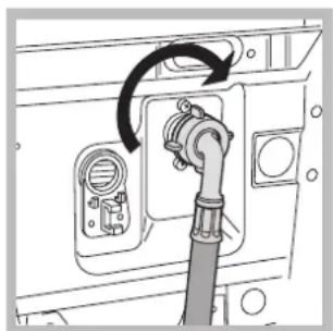 INDESIT IWTE 51251 ECO - Σύνδεση του σωλήνα οροφόδοσίας ερού - 2
