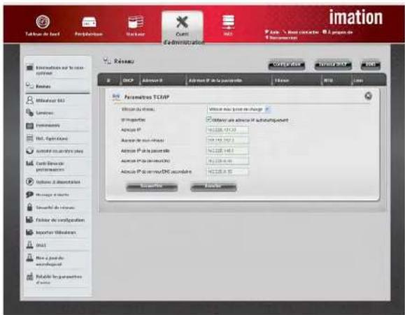 Imation DataGuard R4 - PARAMETRES TCP/IP - 1