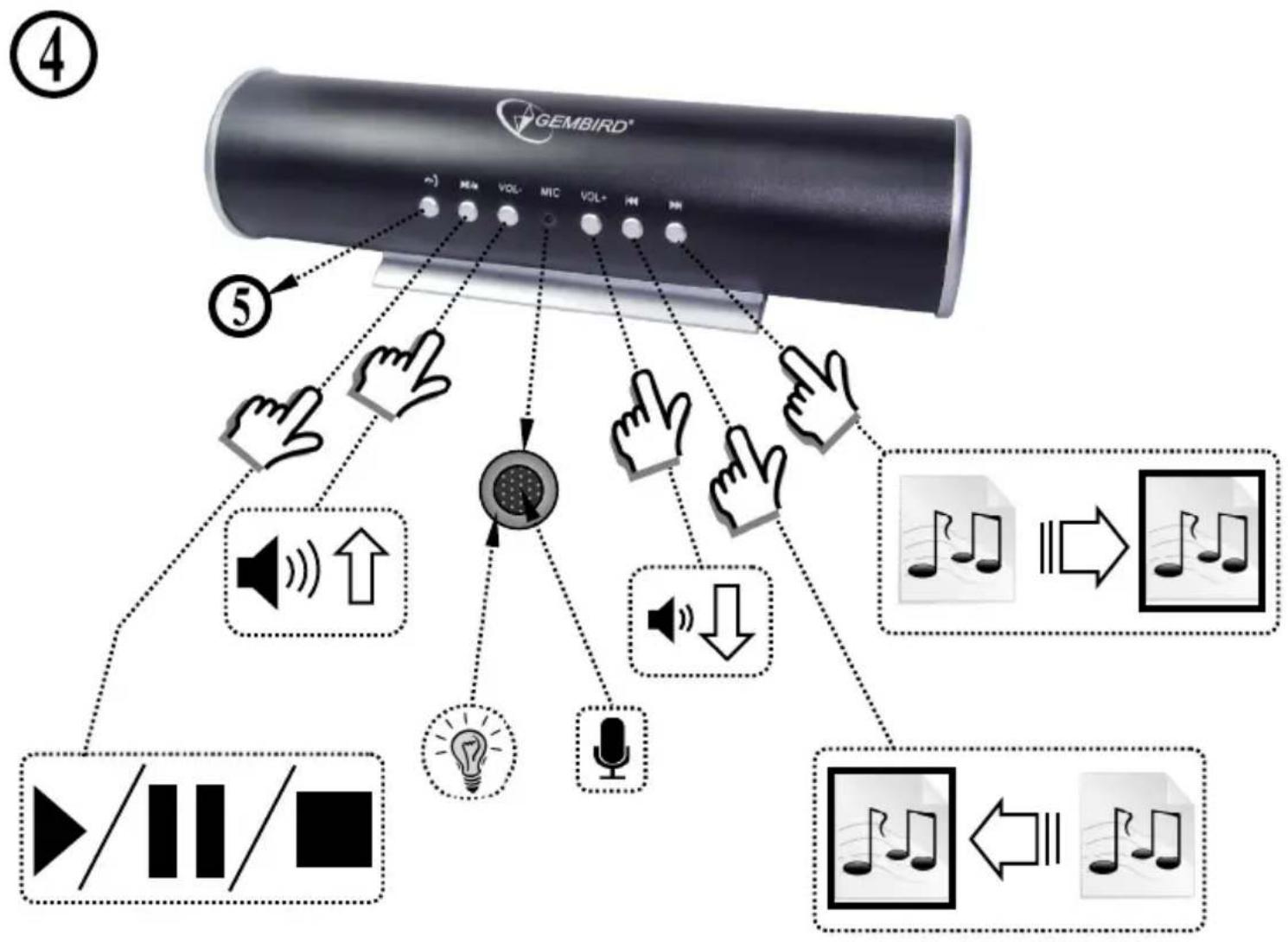 Gembird SPKBT01 - Specifications - 9