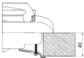 HOTPOINT-ARISTON PC 604 (WH)HA - Schema voor de bevestiging van de haken - 3