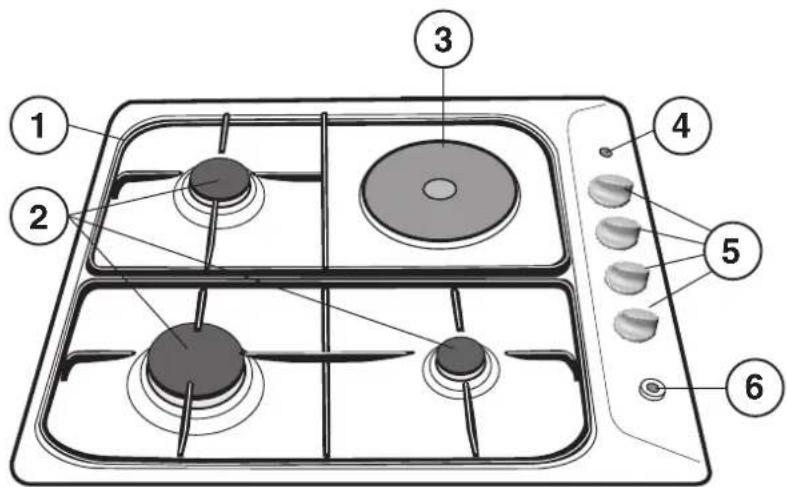 INDESIT PIM 631 AS (IX) - Vista de conjunto - 1
