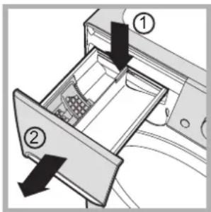 INDESIT PWC 91271 W (EU) - Cleaning the detergent dispenser drawer - 1