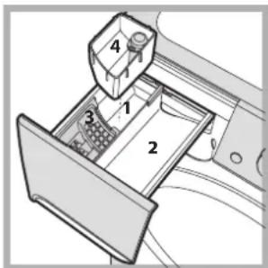 INDESIT PWE 81271 W (EU) - Gaveta dos detergentes - 1
