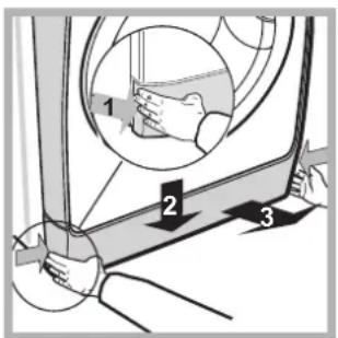 INDESIT PWE 81271 W (EU) - To access the pre-chamber: - 1