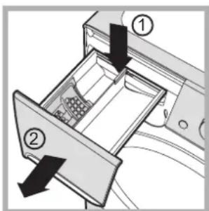 INDESIT PWE 81271 W (EU) - Cleaning the detergent dispenser drawer - 1