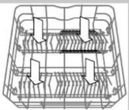 HOTPOINT-ARISTON LFTA+ H2141 HX - Unterer Korb und Besteckkorb - 4