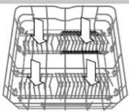 HOTPOINT-ARISTON LFTA+ H2141 HX - Lower rack and cutlery basket - 4