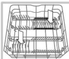 HOTPOINT-ARISTON LFTA+ H2141 HX - Unterer Korb und Besteckkorb - 3