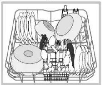 HOTPOINT-ARISTON LFTA+ H2141 HX - Panier inférieur et panier à couverts - 1