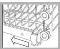 HOTPOINT-ARISTON LFTA+ H2141 HX - Adjusting the height of the upper rack - 1