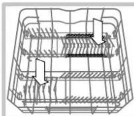 HOTPOINT-ARISTON LFTA+ H2141 HX - Lower rack and cutlery basket - 3