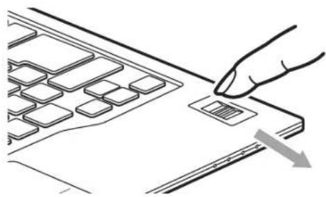 FUJITSU LIFEBOOK U772 - Présentation du capteur d'empreintes digitales optionnel - 1