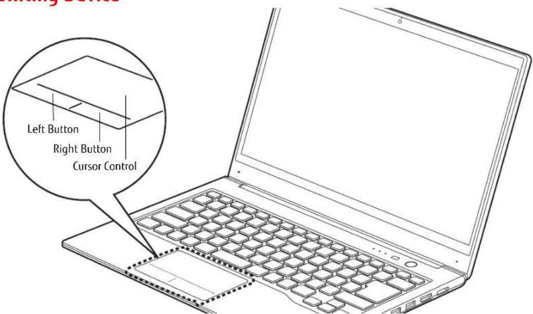 FUJITSU LIFEBOOK U772 - Touchpad Pointing Device - 1
