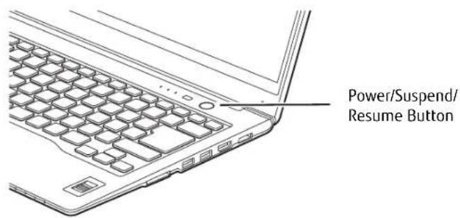 FUJITSU LIFEBOOK U772 - Power/Suspend/Resume Button - 2