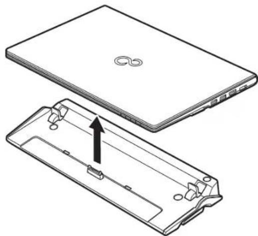 FUJITSU LIFEBOOK U772 - Désinstallation du duplicateur de ports - 2