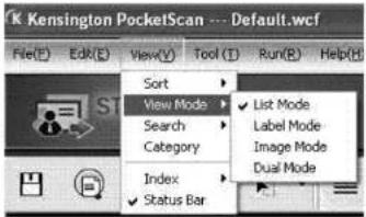 KENSINGTON PocketScan - Przeglądanie kontaktów - 1