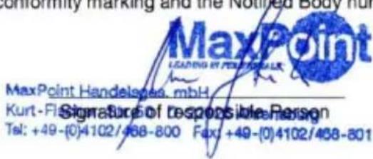 KeySonic ACK540 MACRF - Declaration of Conformity - 1