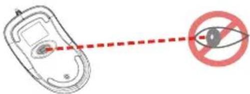 Diagram showing a mobile device connected to an eye with a red dashed line and a prohibition symbol