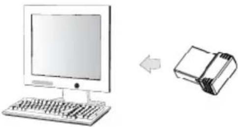 KeySonic KSM1000RFM - I nitialisez la connexion entre le récepteur et la souris - 1