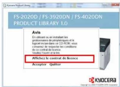 KYOCERA FS2020DKL3 - Installation du pilote de l'imprimante sur un ordinateur équipé de Windows - 6
