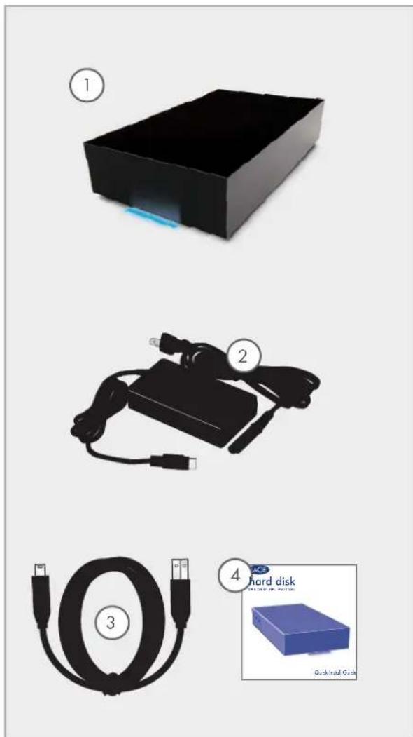 LACIE Hard Disk 301871EK - Contenu du coffret - 1