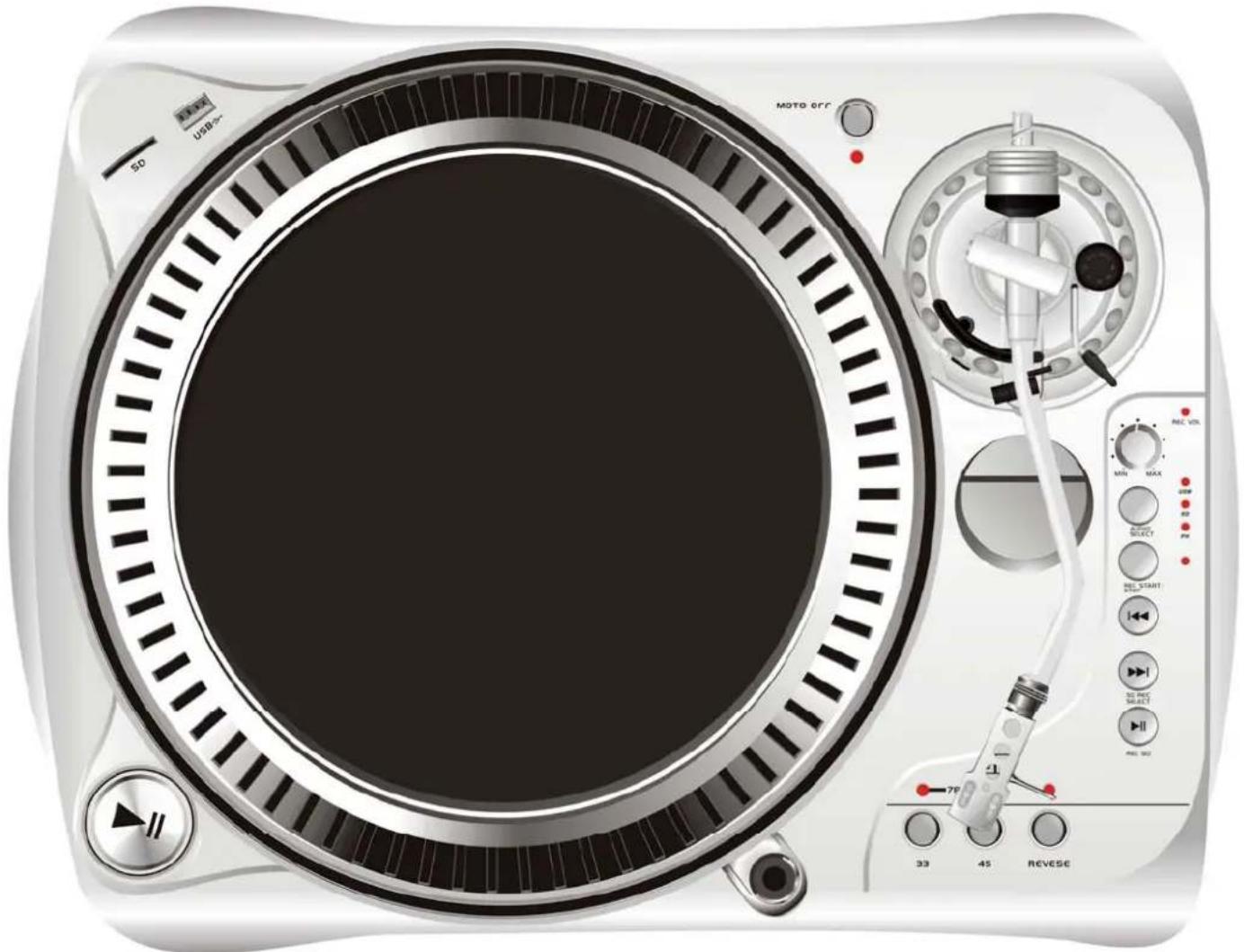 LENCO L81 USB - Platine avec courroie d'entrainement et enregistrement direct - 1