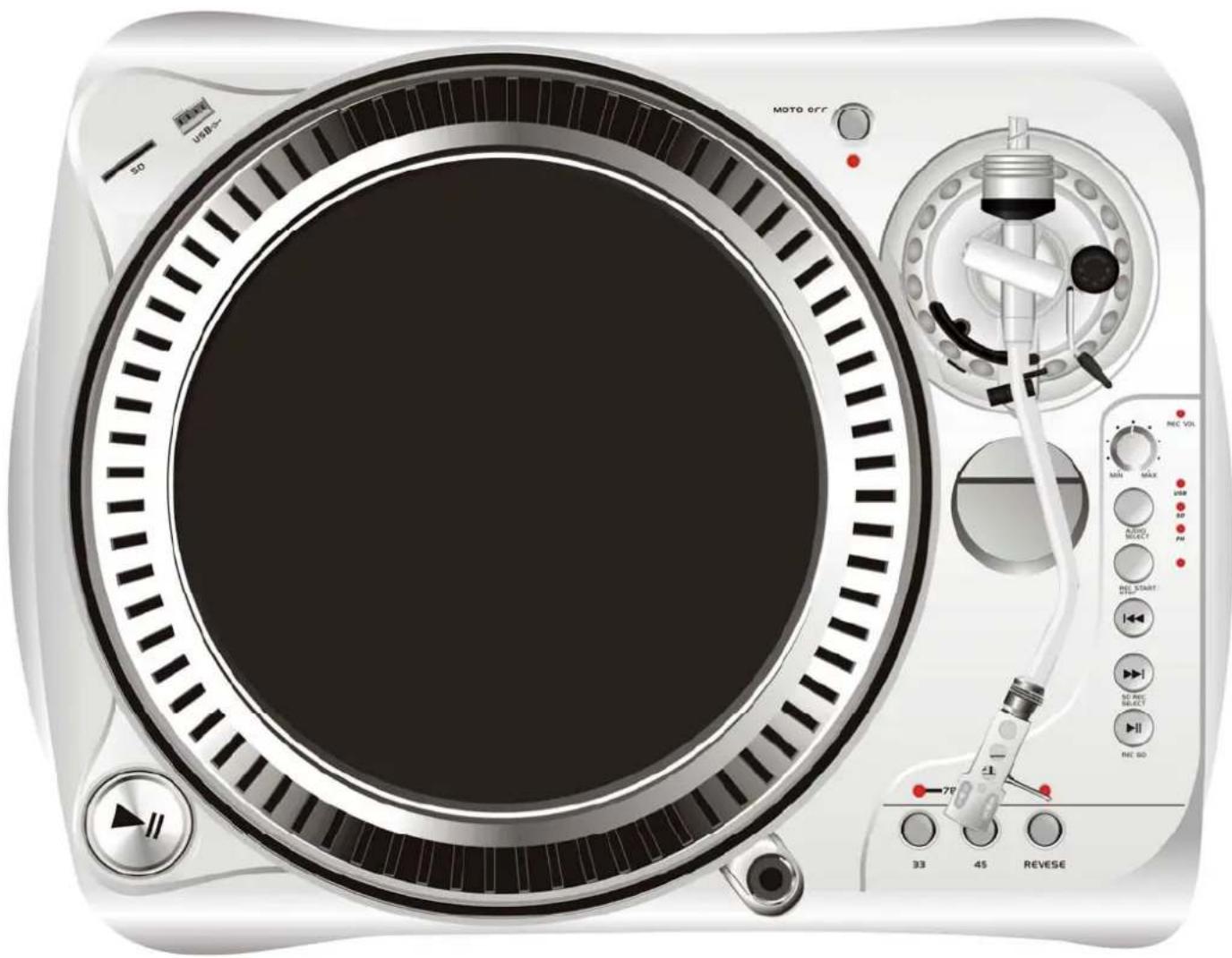 LENCO L81 USB - Riemengetriebener Plattenspieler mit Direktaufnahmefunktion - 1