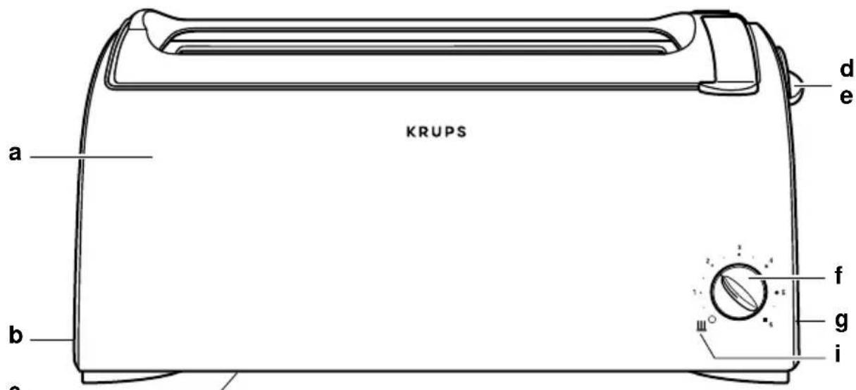 KRUPS F 160 77 - Krups ToastControl - 1