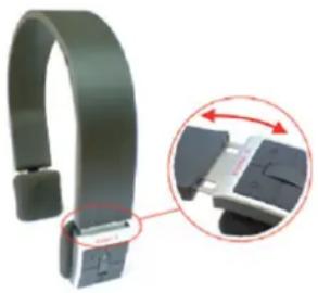 KONIG CMPBLUEHS20 - De hoofdtelefoon opzetten - 1