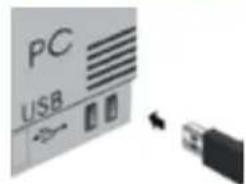 KeySonic KSK3201 BT - Installation of the USB receiver for KSK-3201 RF - 2