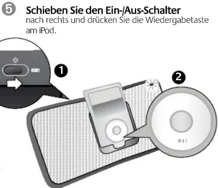 LOGITECH S315i - AnschlieBen eines iPod - 2