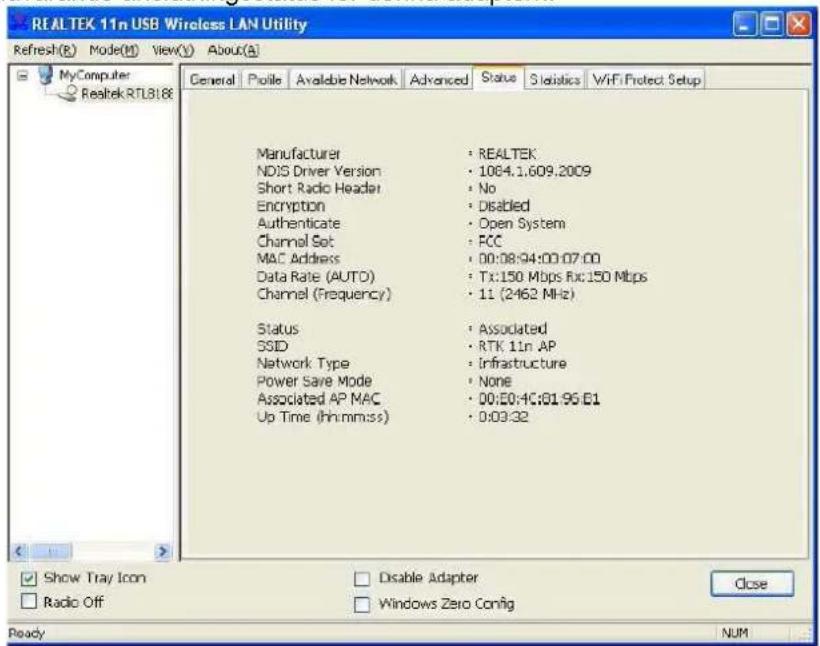 Longshine LCS8131N3 - Status - 1