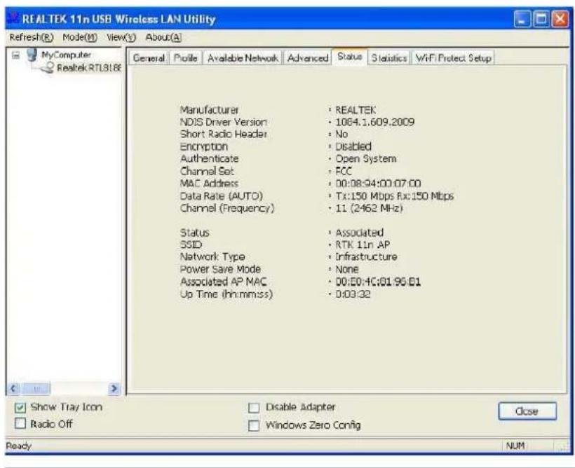 Longshine LCS8131N3 - Status - 1