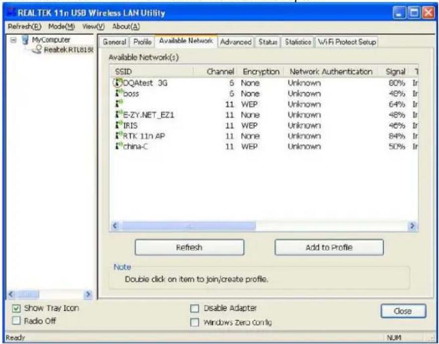 Longshine LCS8131N3 - Available Network - 1