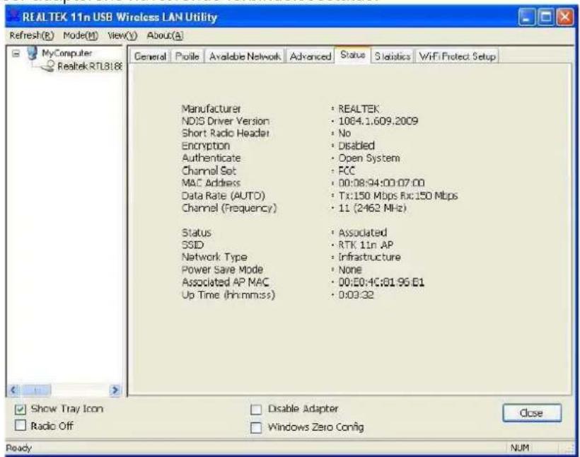 Longshine LCS8131N3 - Status - 1