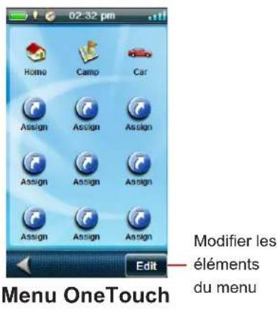 MAGELLAN eXplorist 610 - Acceder au menu OneTouch - 1