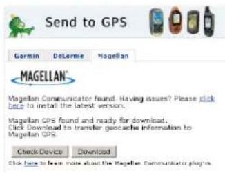 MAGELLAN eXplorist 610 - Installation de Géocachettes avec « Envoi vers GPS » (page détaillée) - 3
