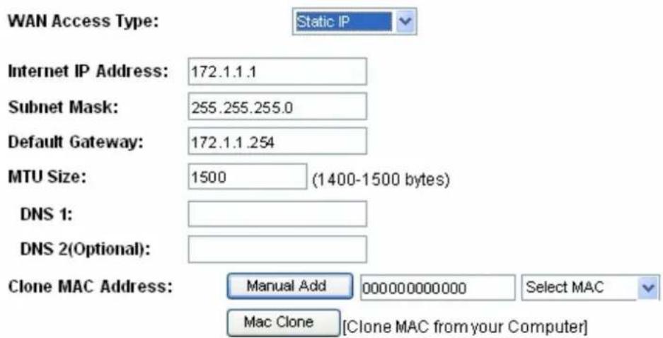 Longshine LCSWARCN - Static Mode (fixed IP) - 1