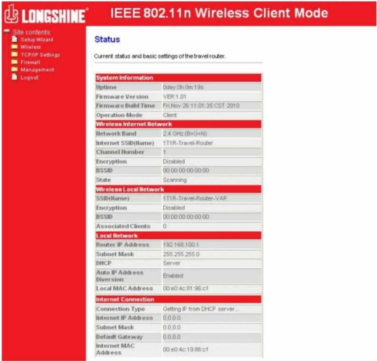 Longshine LCSWARCN - Client-Modus: - 1