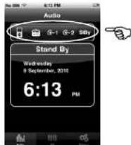 Logic3 WIS030K - Sélectionner une source (iphone/ipod, radio ou aux) - 2