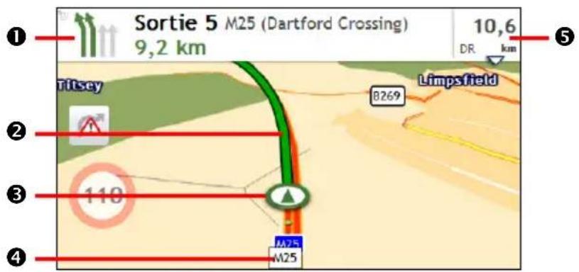 MIO Navman F450 - La carte de conduite - 2